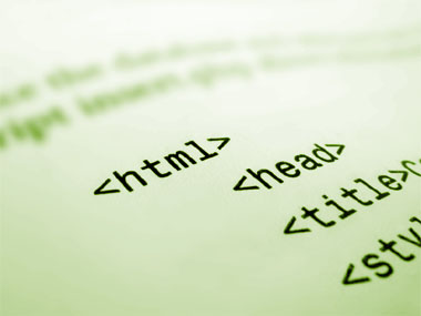 Coding for the begining of a web page.